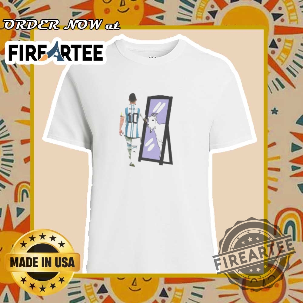 "Top Iconic Sports Logo Shirts for Fans of All Major Leagues" 5 Lionel Messi Argentina Goat Mirror Shirt