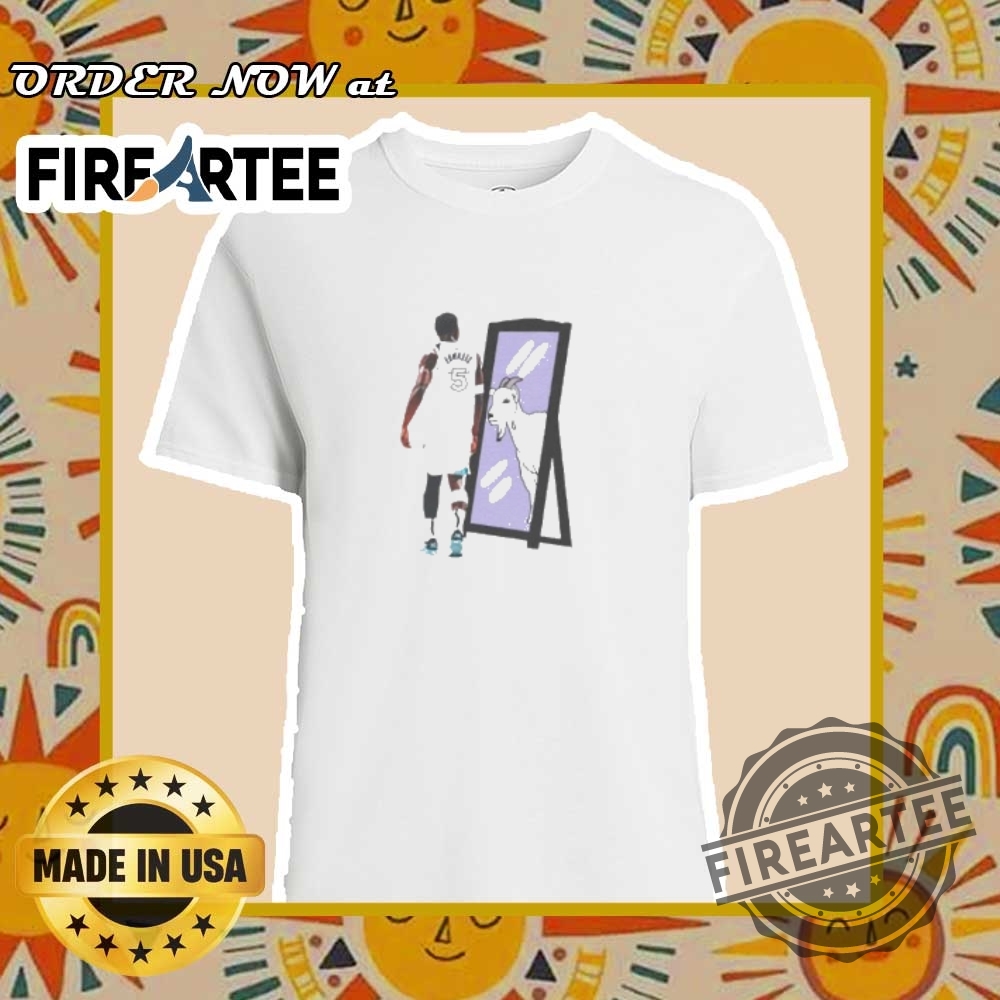 "Top Iconic Sports Logo Shirts for Fans of All Major Leagues" 8 Anthony Edwards Goat Mirror Shirt