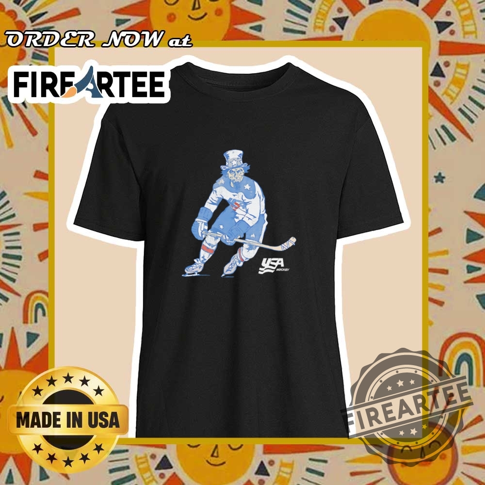"Top Iconic Sports Logo Shirts for Fans of All Major Leagues" 10 Usa Hockey Uncle Sam Retro Tshirt