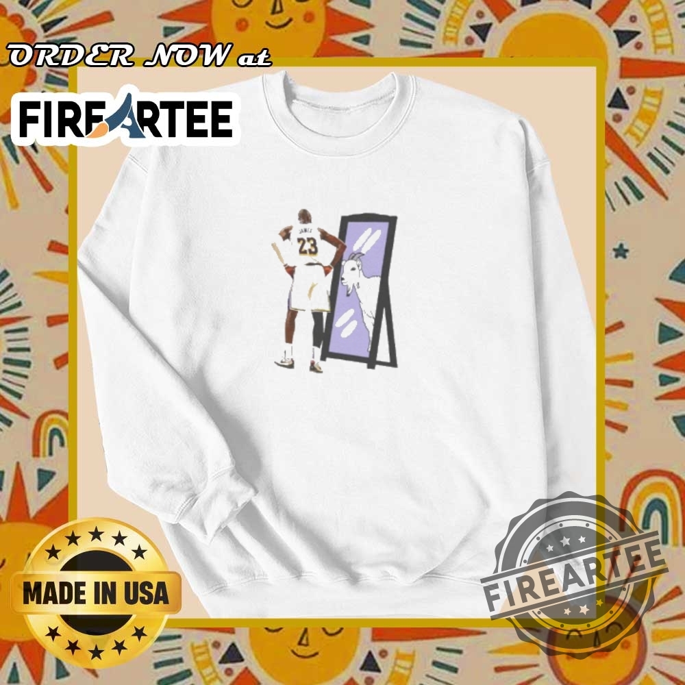 Lebron James Goat Mirror Shirt 6 LeBron James Goat mirror shirt