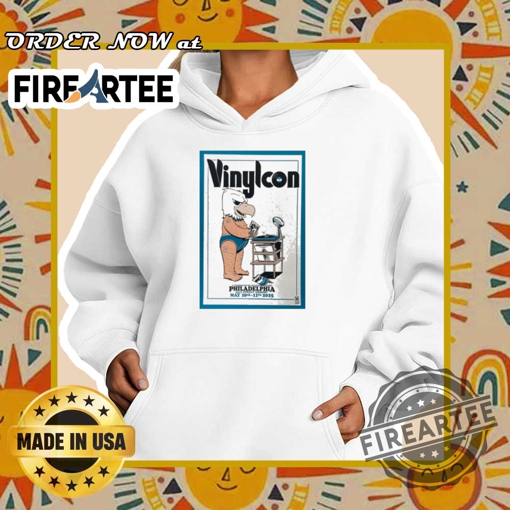 Vinylcon Philadelphia May 1011 2025 Official Poster Tour Tshirt 5 VinylCon Philadelphia May 10–11 2025 Official Poster Tour T-Shirt