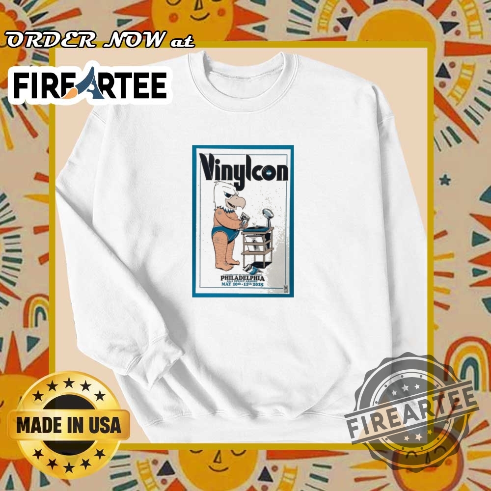 Vinylcon Philadelphia May 1011 2025 Official Poster Tour Tshirt 6 VinylCon Philadelphia May 10–11 2025 Official Poster Tour T-Shirt