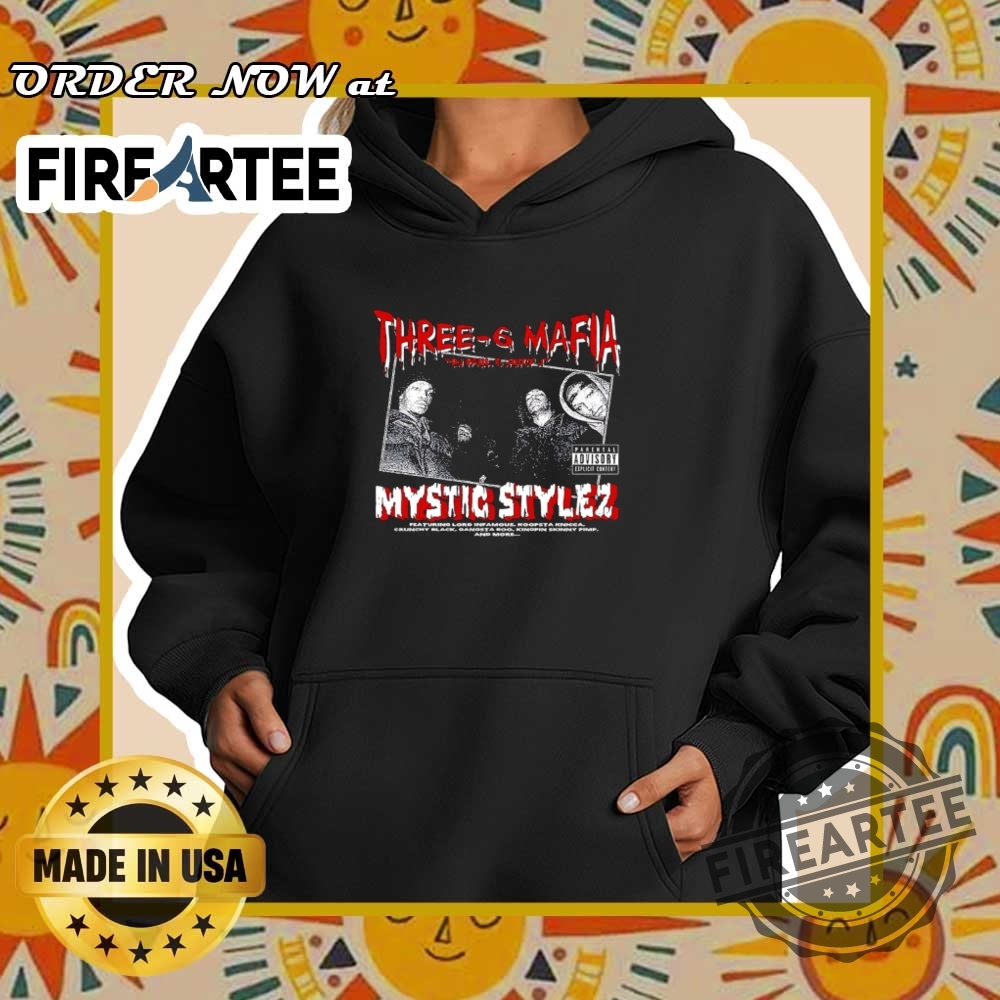 Three 6 Mafia Mystic Stylez Dj Paul Juicy J Retro Tshirt 5 Three 6 Mafia Mystic Stylez DJ Paul & Juicy J Retro T-Shirt