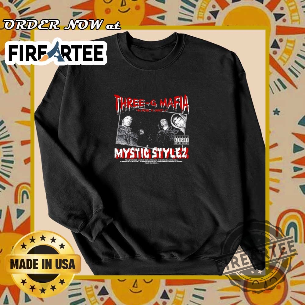 Three 6 Mafia Mystic Stylez Dj Paul Juicy J Retro Tshirt 6 Three 6 Mafia Mystic Stylez DJ Paul & Juicy J Retro T-Shirt