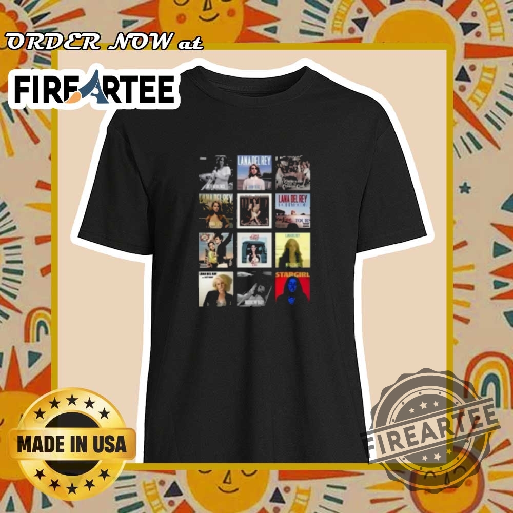 "Top 5 Must-Have T-Shirts for Music and Film Fans 2025" 15 Lana Del Rey Albums Playera Graphic Music Tshirt