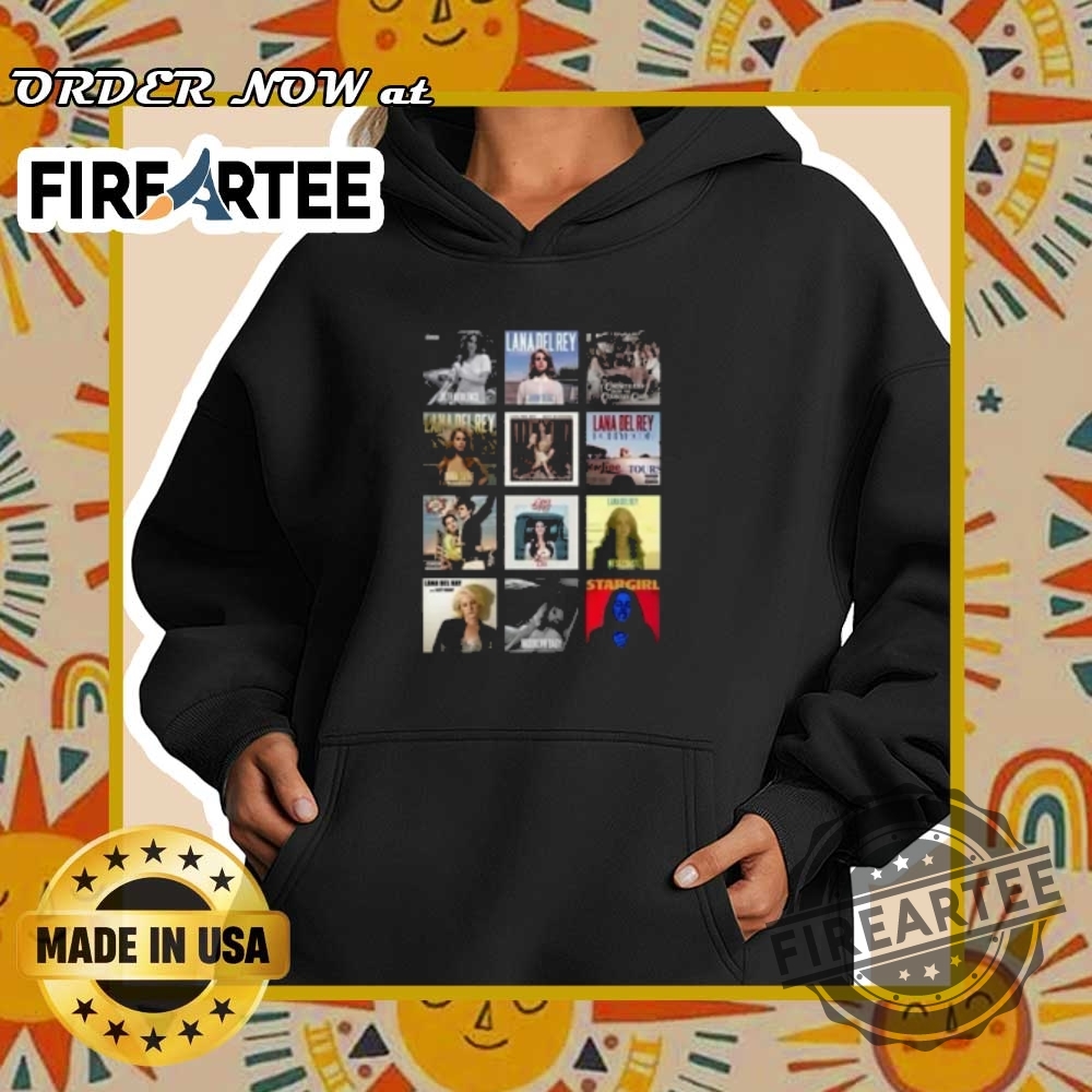 Lana Del Rey Albums Playera Graphic Music Tshirt 5 Lana Del Rey Albums Playera Graphic Music T-Shirt