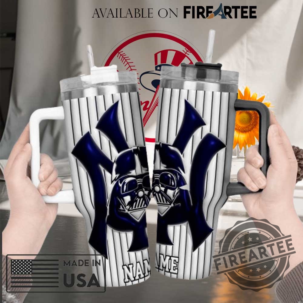 Darth Vader New York Yankees Tumbler With Handle Personalized 40Oz Star Wars Baseball Fan Mug 4 Darth Vader New York Yankees Tumbler With Handle – Personalized 40oz Star Wars Baseball Fan Mug