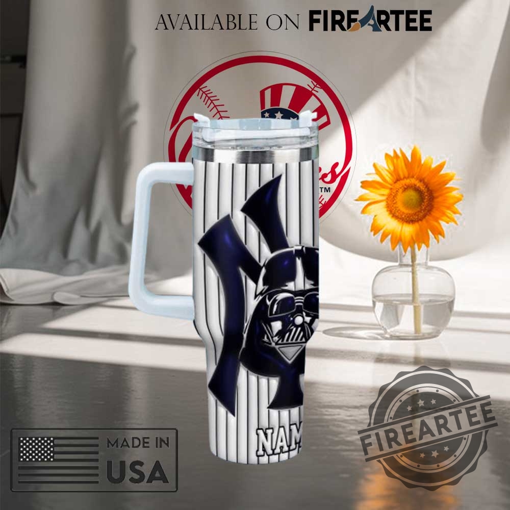 Darth Vader New York Yankees Tumbler With Handle Personalized 40Oz Star Wars Baseball Fan Mug 5 Darth Vader New York Yankees Tumbler With Handle – Personalized 40oz Star Wars Baseball Fan Mug