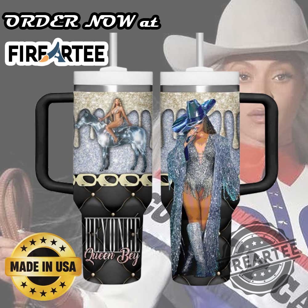 "Must-Have Tumblers: Post Malone, Beyoncé, Ed Sheeran Fan Cups" 4 Beyoncé Queen Bey Glitter Tumbler With Handle Renaissance Tour Inspired Cup