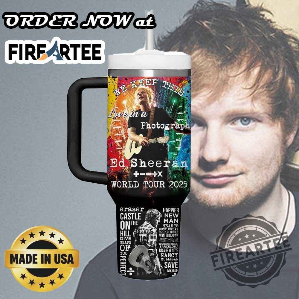 Ed Sheeran World Tour 2025 Tumbler With Handle Personalized Fan Gift Cup 4 Ed Sheeran World Tour 2025 Tumbler With Handle – Personalized Fan Gift Cup