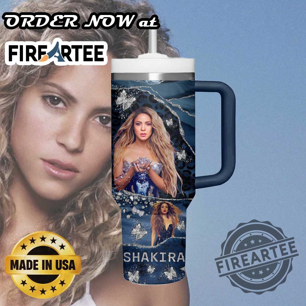 Shakira Las Mujeres Ya No Lloran Tumbler With Handle Glitter Butterfly Latin Pop Cup 4 Shakira Las Mujeres Ya No Lloran Tumbler With Handle – Glitter Butterfly Latin Pop Cup