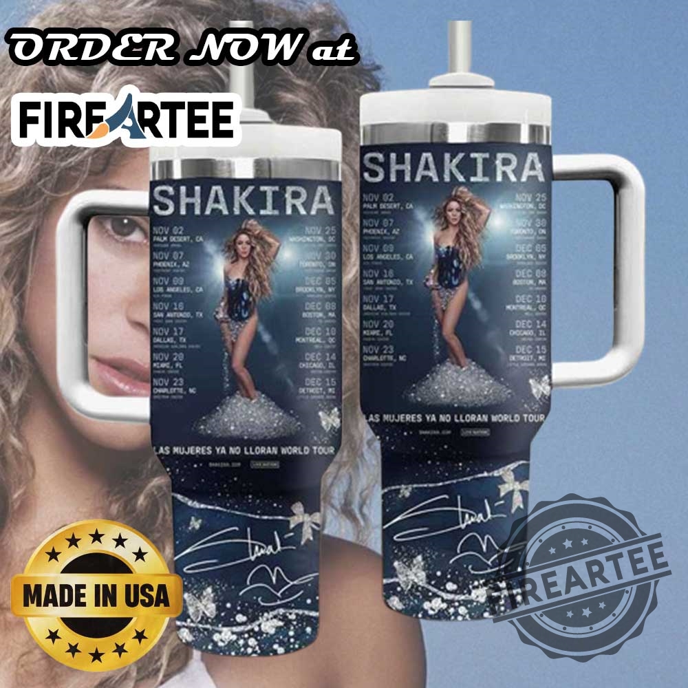 "Must-Have Tumblers: Post Malone, Beyoncé, Ed Sheeran Fan Cups" 9 Shakira World Tour 2025 Tumbler With Handle Las Mujeres Ya No Lloran Concert Schedule Cup