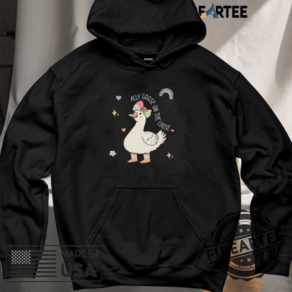 Ally Goose On The Loose Pride Ally Shirt Lgbtq Ally Shirt 6 Ally Goose on the Loose Pride Ally shirt, LGBTQ Ally Shirt