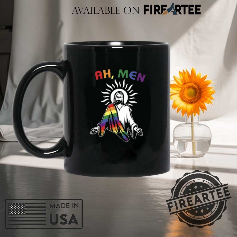 Ah Men Rainbow Shirt Gay Jesus Tshirt Christian Lgbt Pride Lgbt Support Shirt 8 Ah Men Rainbow Shirt, Gay Jesus Tshirt, Christian Lgbt Pride, LGBT Support Shirt