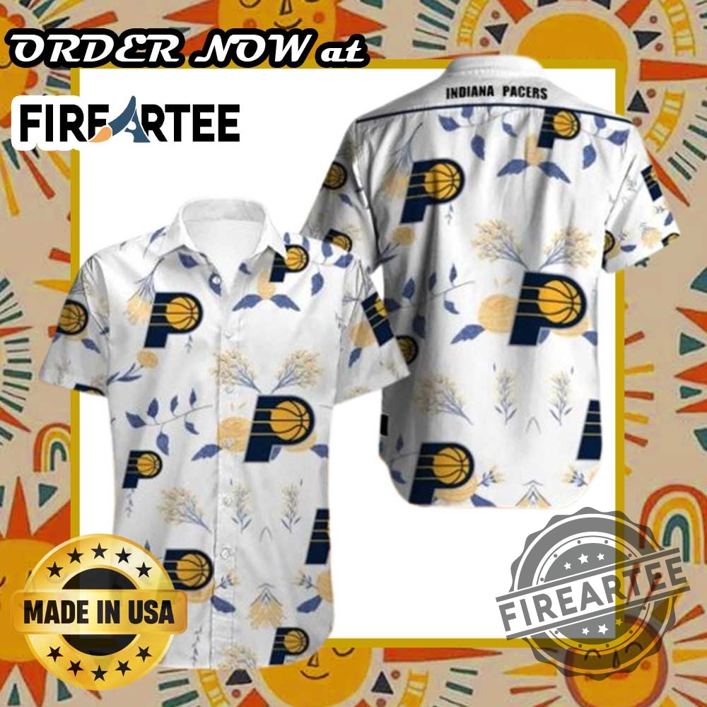 Indiana Pacers Floral Buttonup Shirt Tropical Nba Team Hawaiian Shirt For Basketball Fans 3 Indiana Pacers Floral Button-Up Shirt – Tropical NBA Team Hawaiian Shirt for Basketball Fans