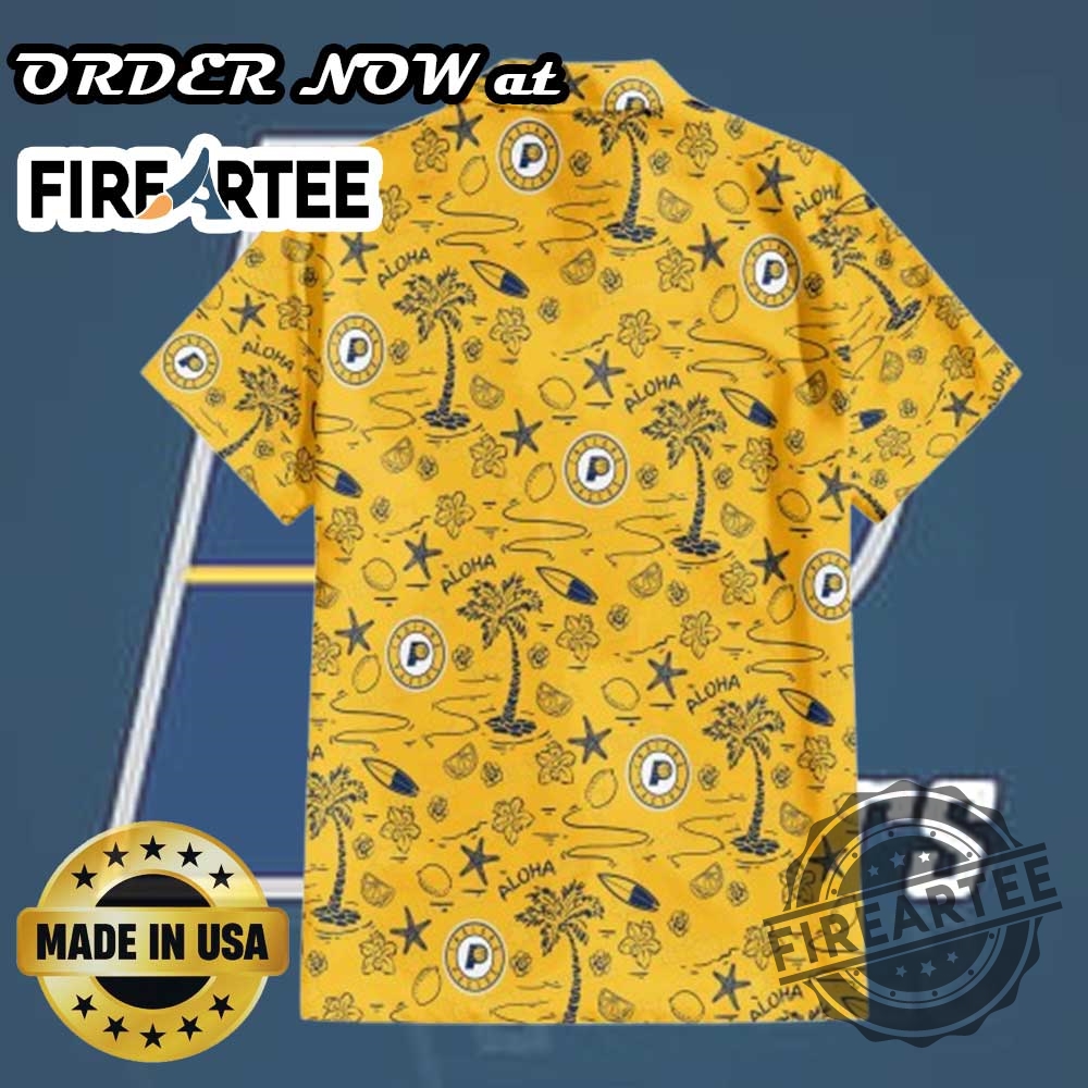 Indiana Pacers Aloha Summer Set Tropical Hawaiian Shirt And Shorts For Nba Fans 6 Indiana Pacers Aloha Summer Set – Tropical Hawaiian Shirt and Shorts for NBA Fans