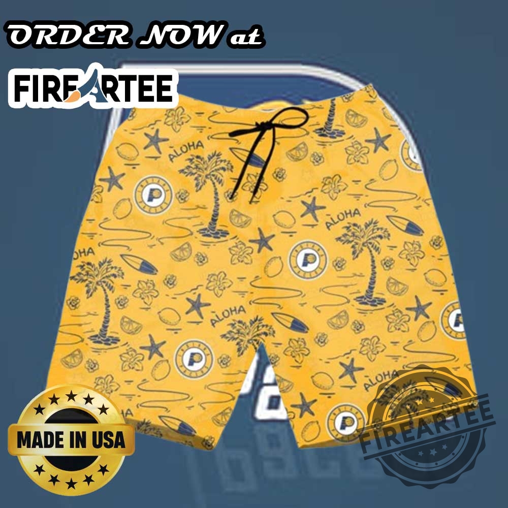 Indiana Pacers Aloha Summer Set Tropical Hawaiian Shirt And Shorts For Nba Fans 7 Indiana Pacers Aloha Summer Set – Tropical Hawaiian Shirt and Shorts for NBA Fans