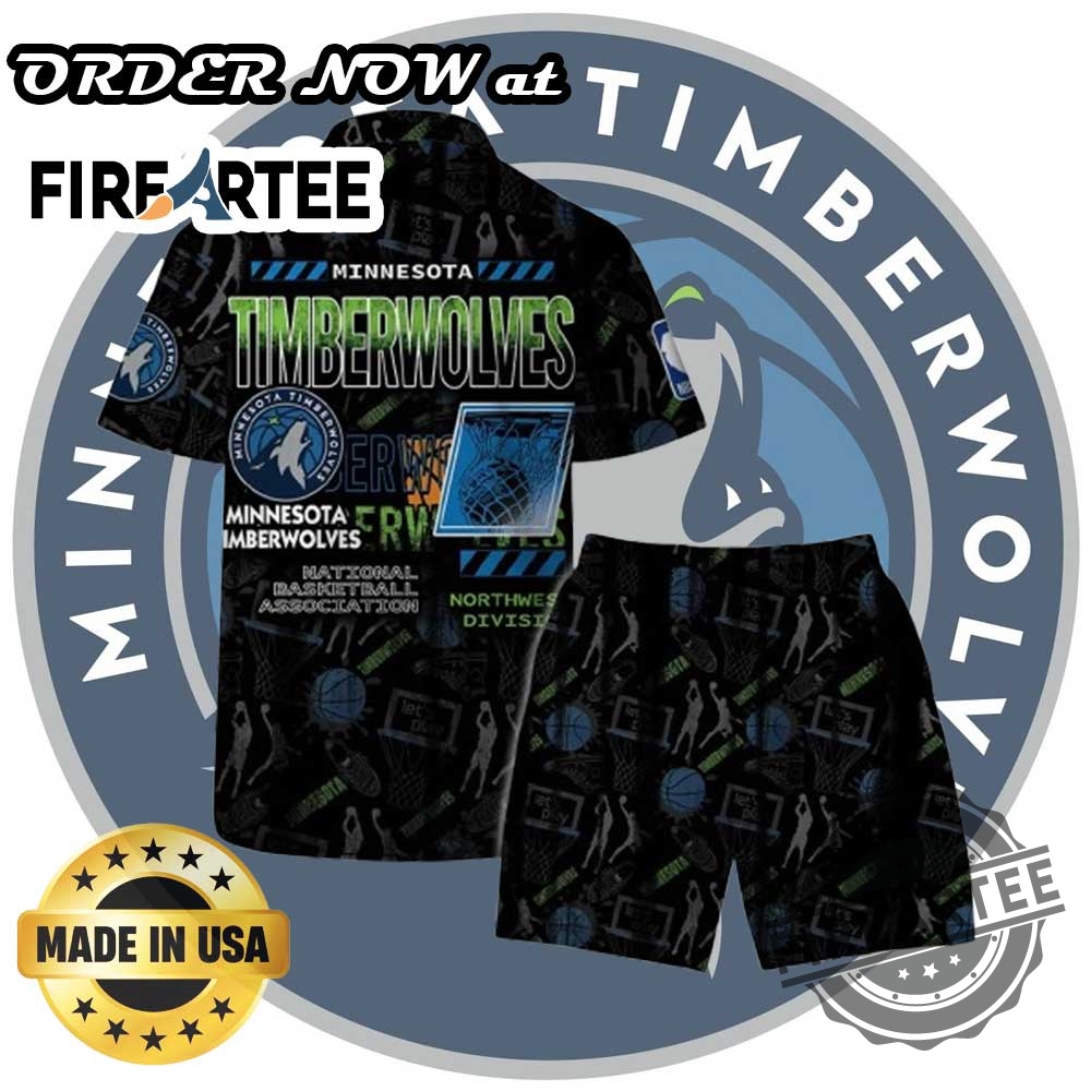 Minnesota Timberwolves Court Passion Hawaiian Shirt Short 5 Minnesota Timberwolves Court Passion Hawaiian Shirt Short
