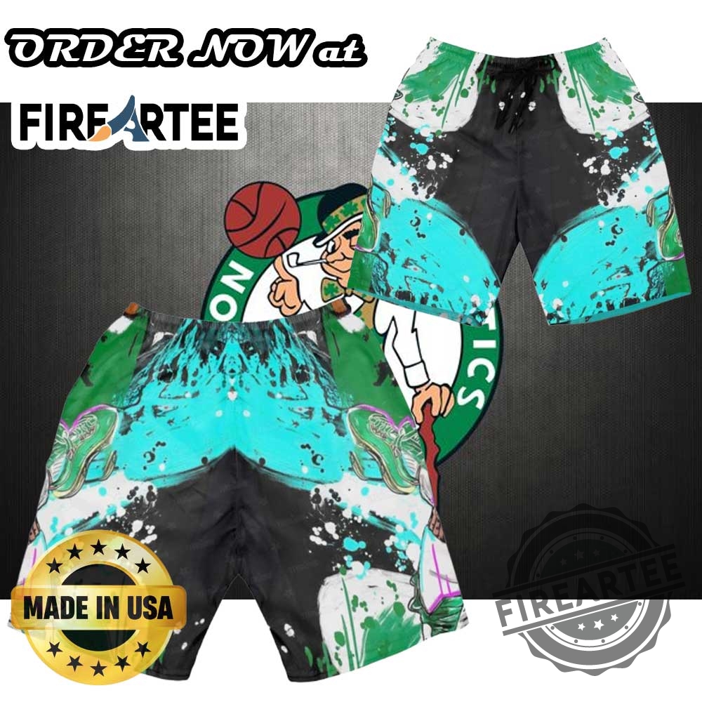 Jayson Tatum Boston Celtics Graffiti Summer Set Nba Hawaiian Shirt And Shorts For Basketball Fans 7 Jayson Tatum Boston Celtics Graffiti Summer Set – NBA Hawaiian Shirt and Shorts for Basketball Fans