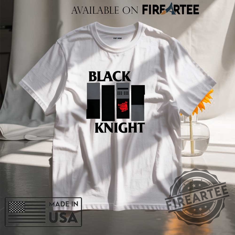 "Exclusive Band T-Shirts: Vinnum Sabbathi, Stray Kids, and More" 4 Monty Python And The Holy Grail And The Punk Rock Band Black Flag Black Knight Band Shirt