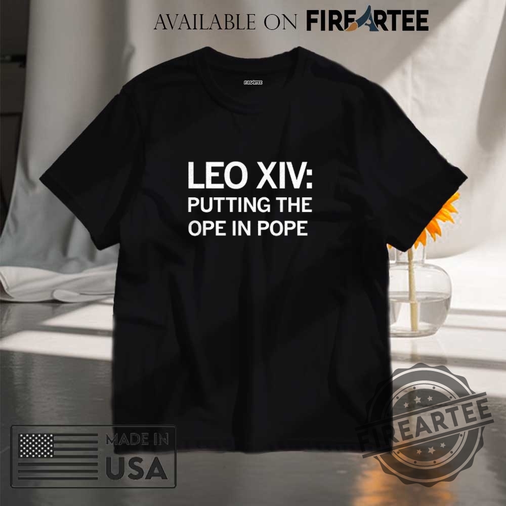 "Exclusive Band T-Shirts: Vinnum Sabbathi, Stray Kids, and More" 10 Leo Xiv Putting The Ope In Pope Shirt