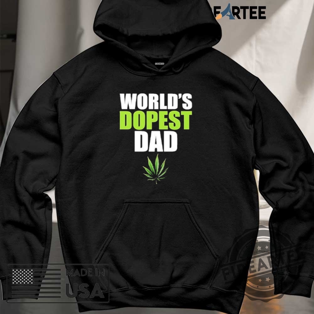 Worlds Dopest Dad Marijuana Shirt 6 Worlds Dopest Dad Marijuana Shirt fireartee 2