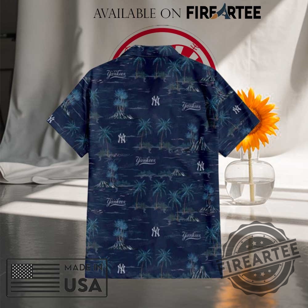 New York Yankees Summer Island Hawaiian Shirt Short 6 New York Yankees Summer Island Hawaiian Shirt Short