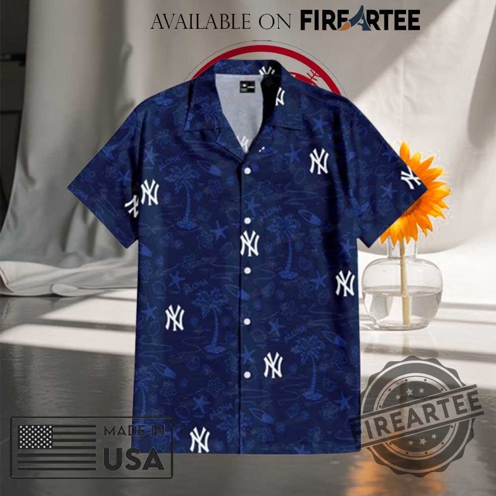New York Yankees Aloha Shirt Tropical Vacation Button Down For Mlb Fans 4 New York Yankees Aloha Shirt – Tropical Vacation Button Down for MLB Fans
