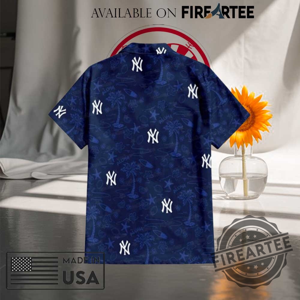 New York Yankees Aloha Shirt Tropical Vacation Button Down For Mlb Fans 5 New York Yankees Aloha Shirt – Tropical Vacation Button Down for MLB Fans