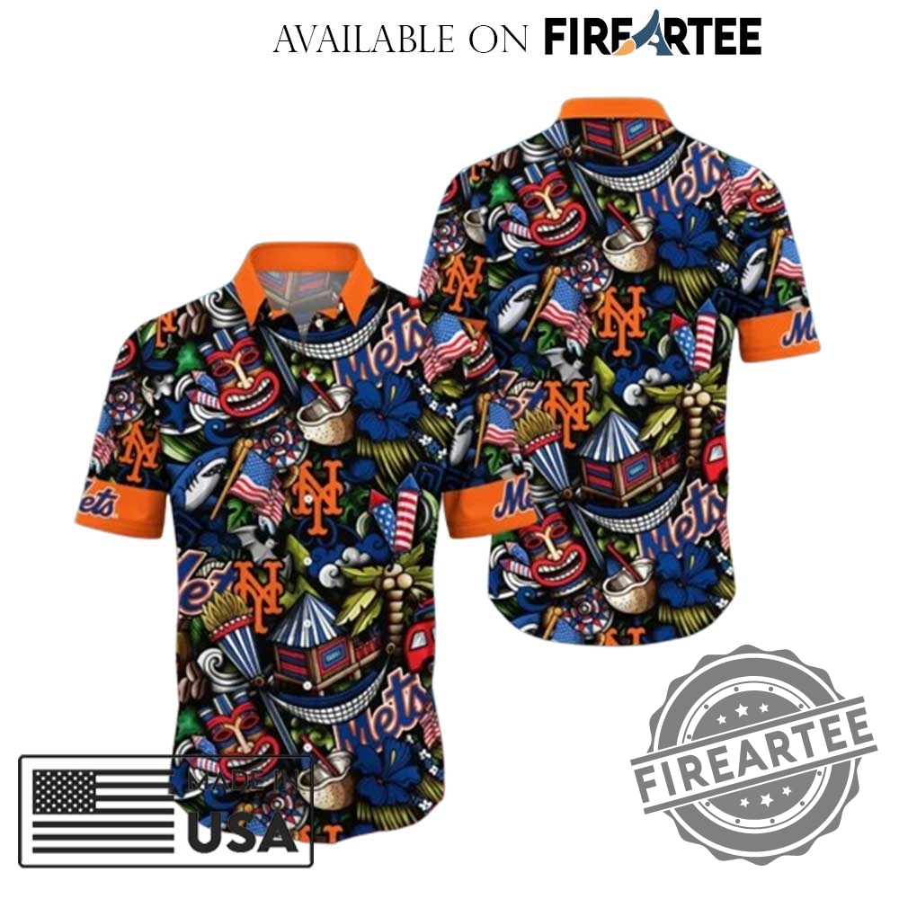 New York Mets Tiki Hawaiian Shirt Bold Tribal Luau Style Buttonup For Baseball Fans 3 New York Mets Tiki Hawaiian Shirt – Bold Tribal Luau Style Button-Up for Baseball Fans
