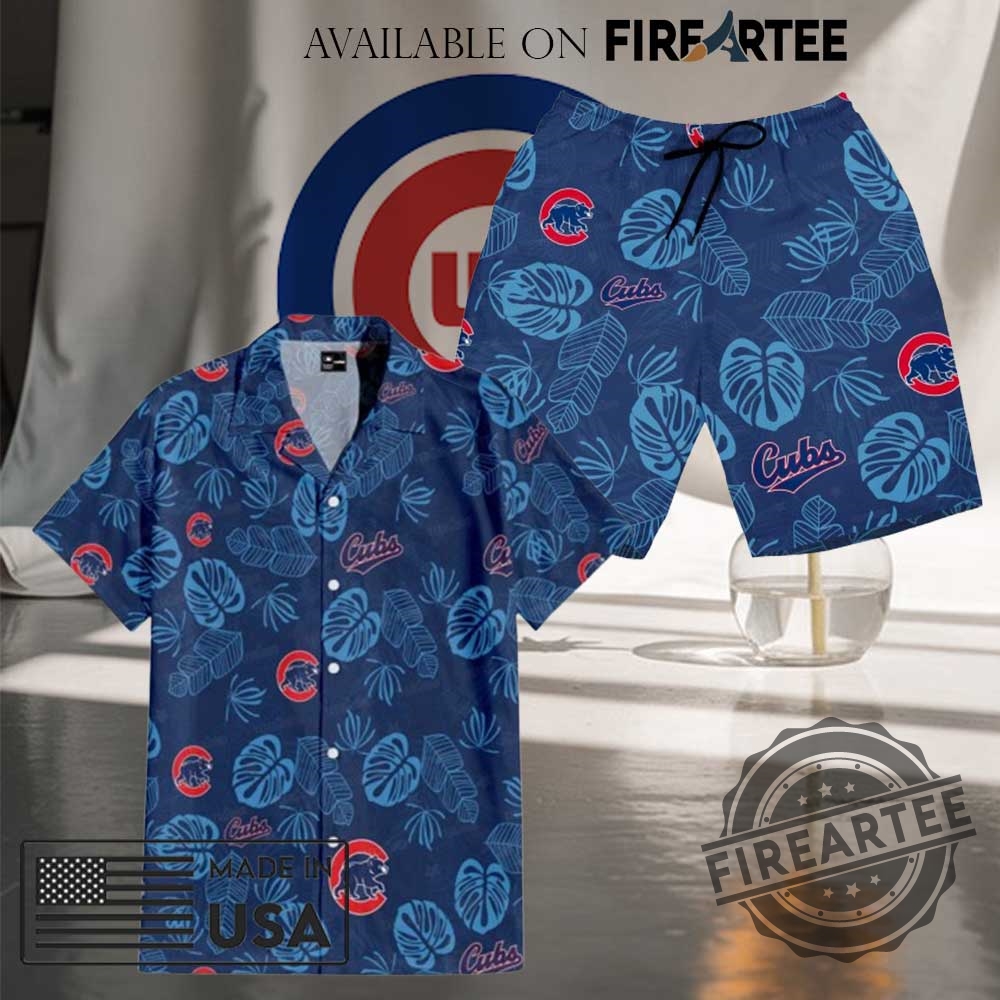 "Top 5 New York Yankees and Mets Hawaiian Shirts for Summer" 10 Chicago Cubs Hawaiian Shirt And Shorts Set Tropical Summer Matching Outfit For Baseball Fans