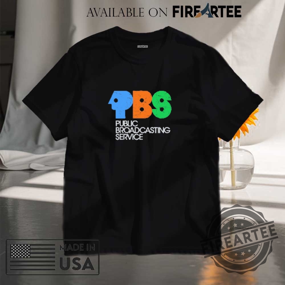 "Top Retro PBS and Resistance T-Shirts for Educational TV Fans" 2 Vintage Pbs Logo Tshirt Retro Public Broadcasting Service Tee