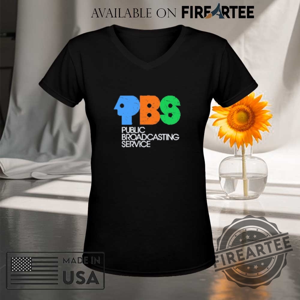 Vintage Pbs Logo Tshirt Retro Public Broadcasting Service Tee 9 Vintage PBS Logo T-Shirt - Retro Public Broadcasting Service Tee