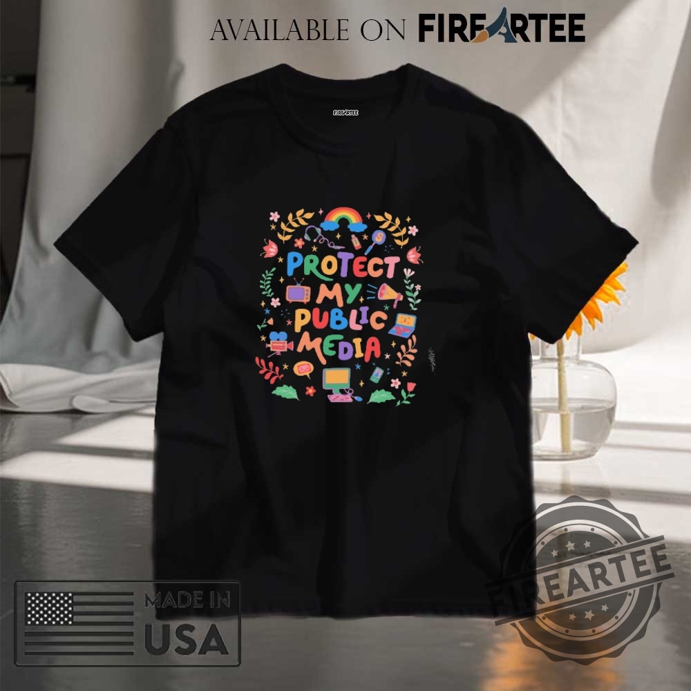"Top Retro PBS and Resistance T-Shirts for Educational TV Fans" 8 Protect My Public Media Tshirt Pbs Shirt