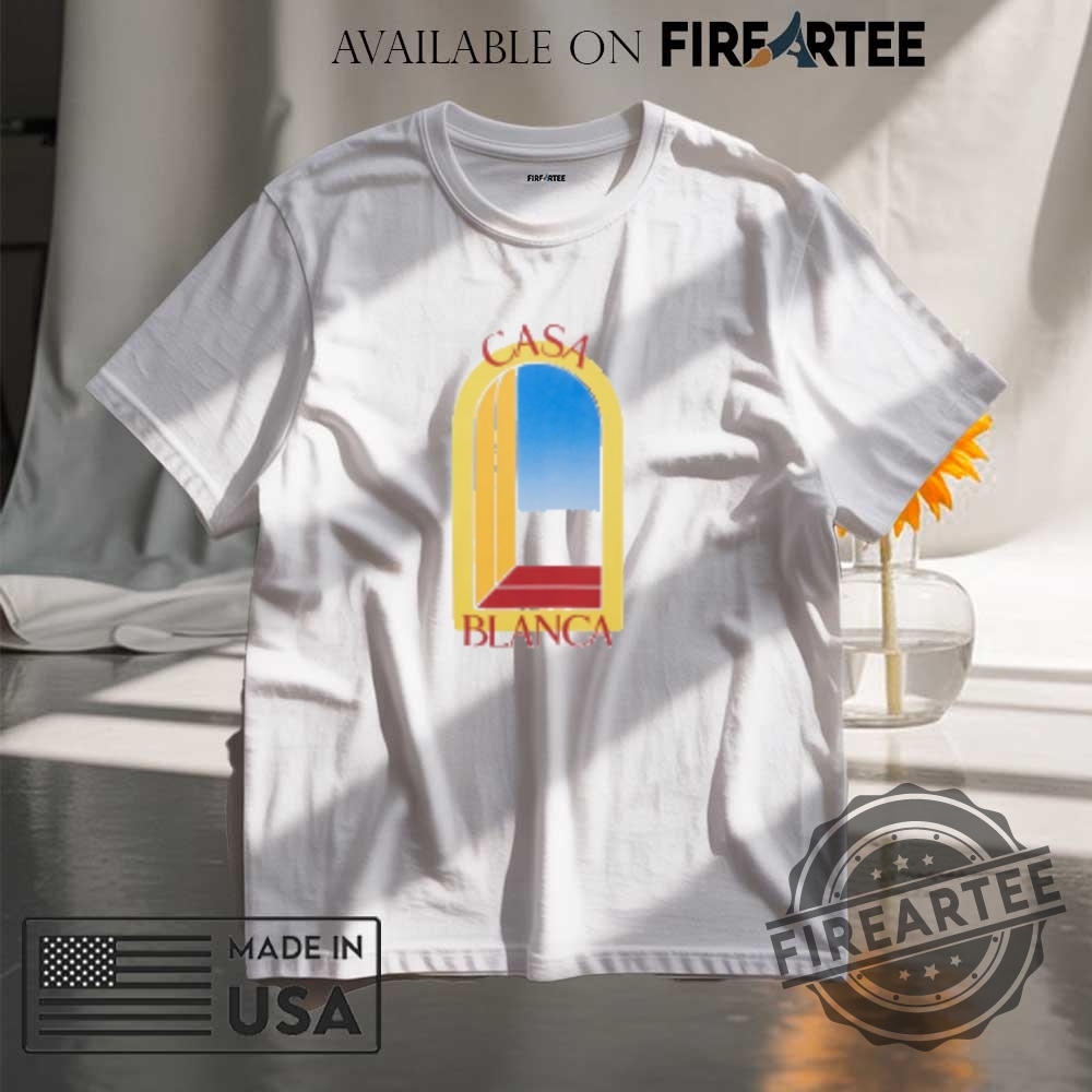 "Stylish Casablanca Graphic Tees & Controversial Trump Supporter Shirt Showcase" 2 Casablanca Graphic Tee With Retro Archway Print And Bold Color Design