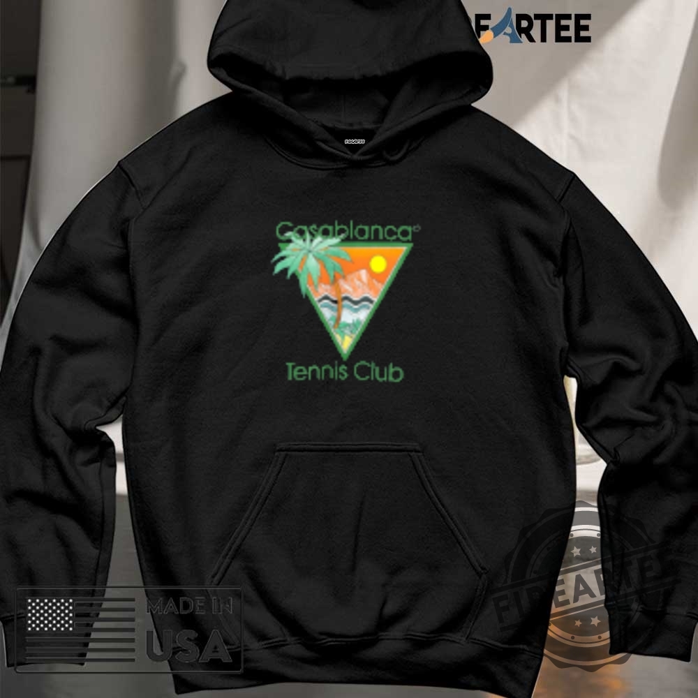 Casablanca Tennis Club Tshirt Retro Tropical Triangle Graphic Tee For Sporty Summer Vibes 6 Casablanca Tennis Club T-Shirt – Retro Tropical Triangle Graphic Tee for Sporty Summer Vibes