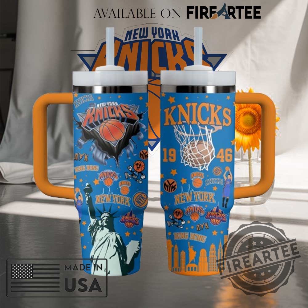 New York Knicks 1946 Skyline Tumbler 40 Oz Basketball Fan Cup