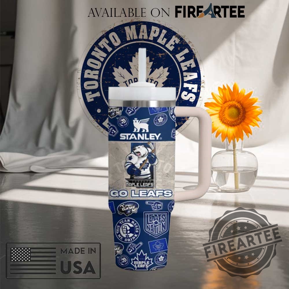 Toronto Maple Leafs Stanley Style Tumbler 40 Oz Go Leafs Fan Cup With Handle And Straw 4 Toronto Maple Leafs Stanley Style Tumbler – 40 oz GO LEAFS Fan Cup with Handle and Straw