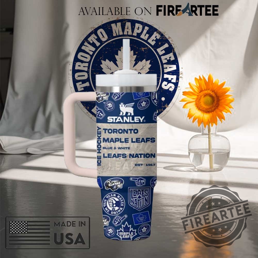 Toronto Maple Leafs Stanley Style Tumbler 40 Oz Go Leafs Fan Cup With Handle And Straw 5 Toronto Maple Leafs Stanley Style Tumbler – 40 oz GO LEAFS Fan Cup with Handle and Straw
