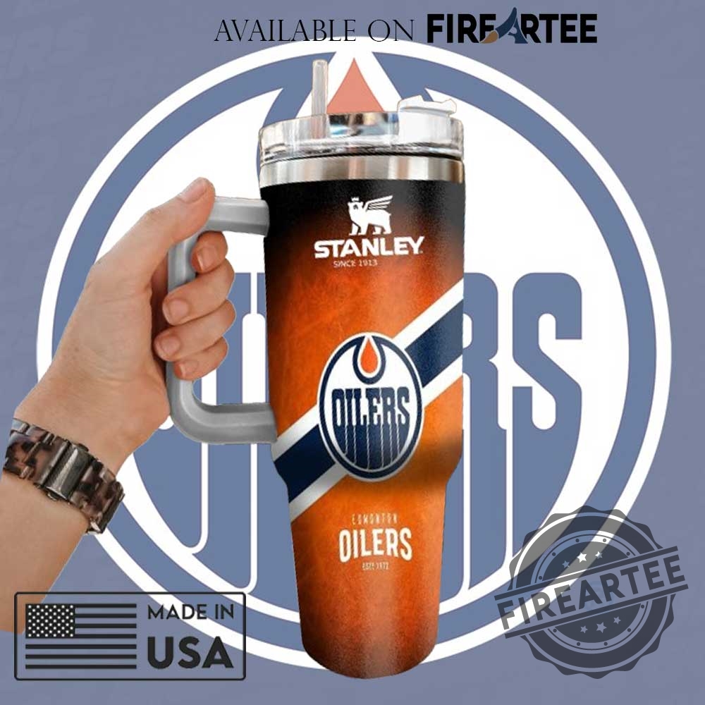 Edmonton Oilers Stanley Style 40 Oz Tumbler Nhl Hockey Travel Mug 3 Edmonton Oilers Stanley Style 40 oz Tumbler – NHL Hockey Travel Mug