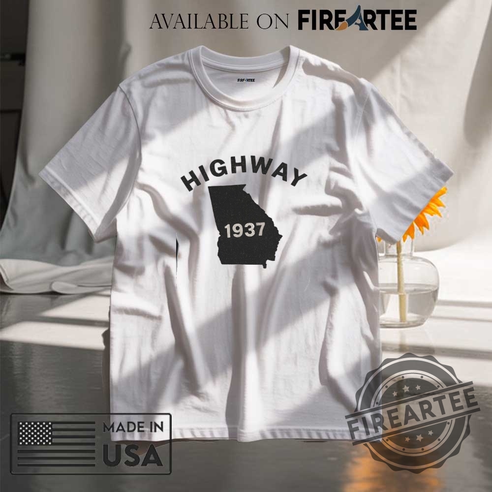 Georgia Highway 1937 Shirt Retro Road Trip Lovers Shirt