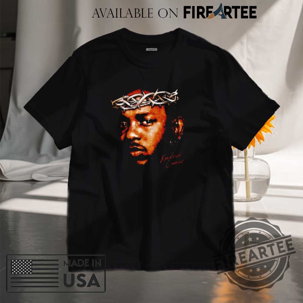 "Must-Have Tour Shirts: Linkin Park & Kendrick Lamar 2025 Collection" 5 Kendrick Lamar Thorny Crown Shirt