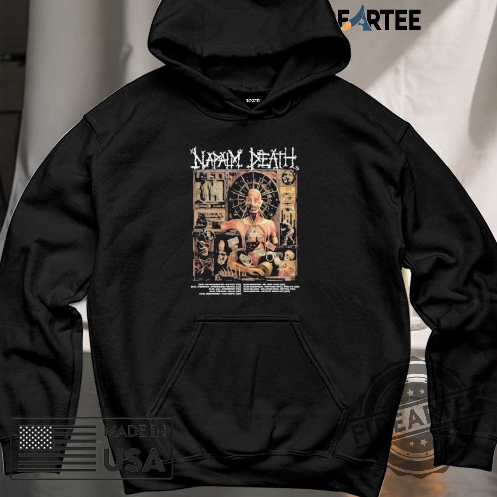 Napalm Death 2025 European Summer Festival Tour Julyaugust Dates Event Tshirts 6 Napalm Death 2025 European Summer Festival Tour July-August Dates Event T-shirts