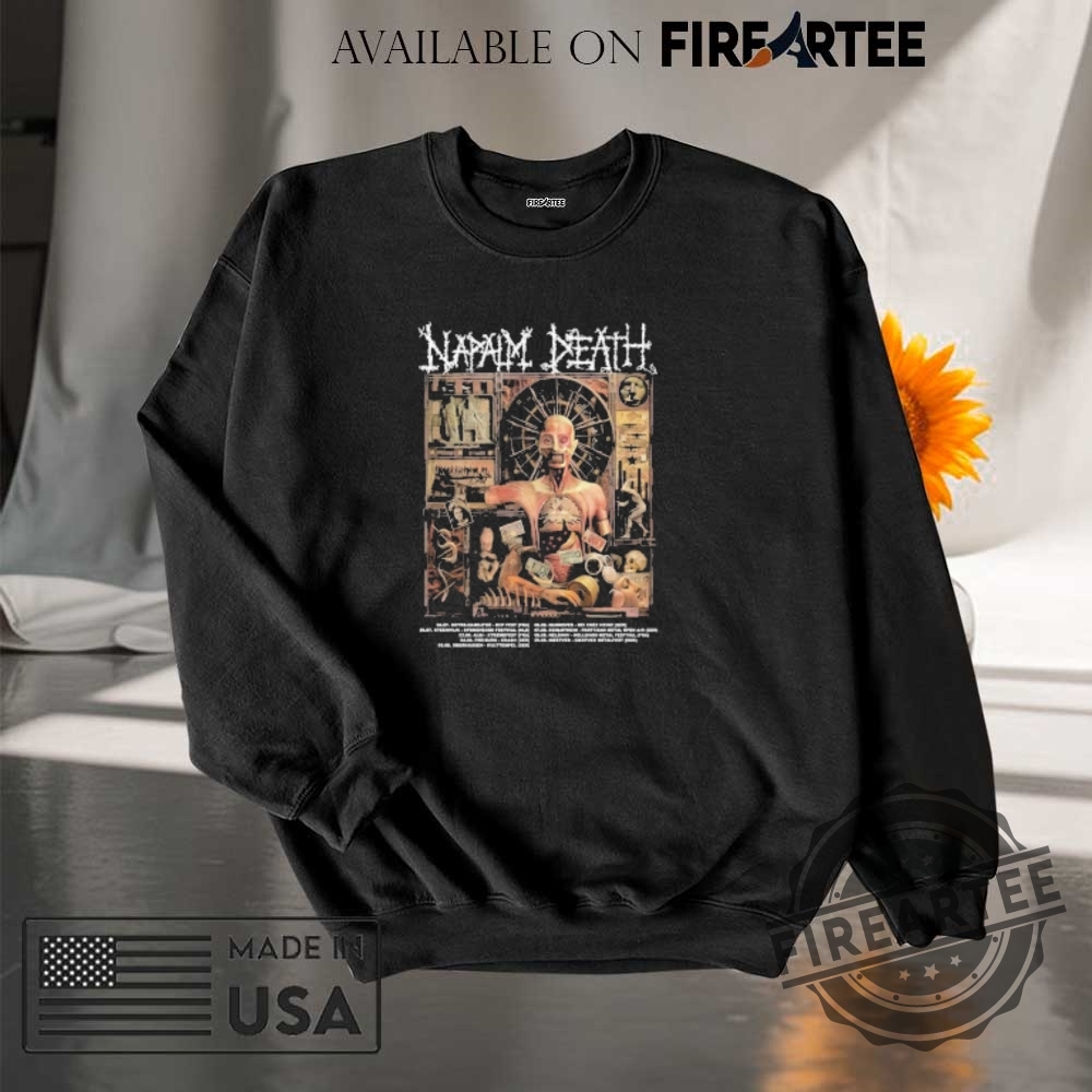 Napalm Death 2025 European Summer Festival Tour Julyaugust Dates Event Tshirts 7 Napalm Death 2025 European Summer Festival Tour July-August Dates Event T-shirts