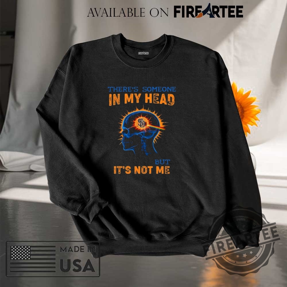 San Diego Padres Baseball Tee Theres Someone In My Head But Its Not Me 7 San Diego Padres Baseball Tee – There’s Someone in My Head But It’s Not Me