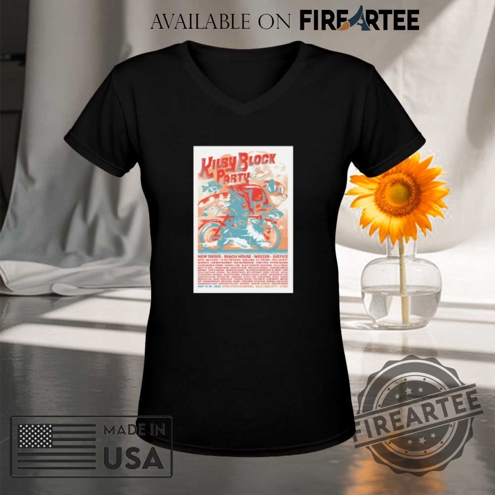 Kilby Block Party Salt Lake City Ut 5 155 18 2025 Tour Poster Shirt 9 Kilby Block Party Salt Lake City UT 5 15-5 18 2025 Tour Poster shirt