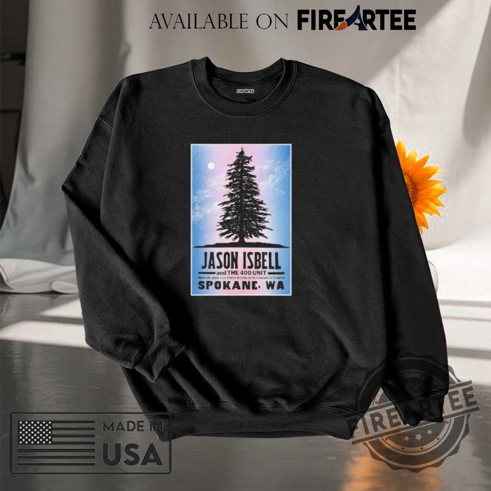 Jason Isbell And The 400 Unit Show May 16 2025 First Interstate Center For The Arts Spokane Wa Poster Shirt 7 Jason Isbell And The 400 Unit Show May 16 2025 First Interstate Center For The Arts Spokane WA Poster shirt