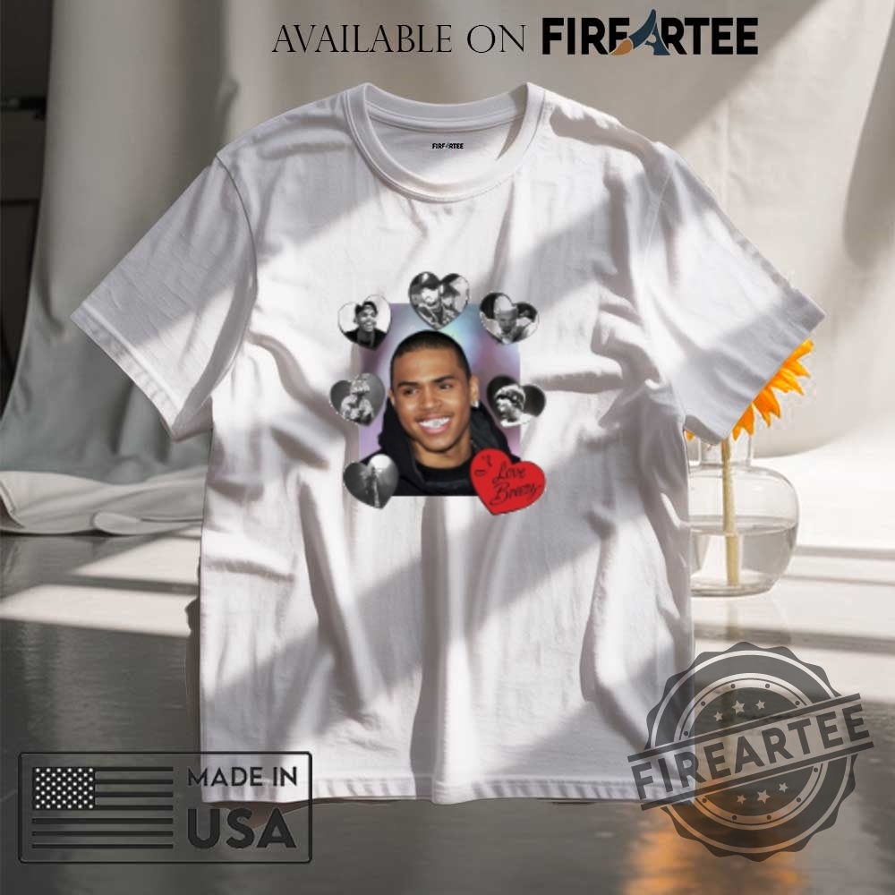 "Best Morgan Wallen T-Shirts: Crazy, Tennessee Star, and More!" 21 Chris Brown I Love Breezy Heart Photo Tshirts