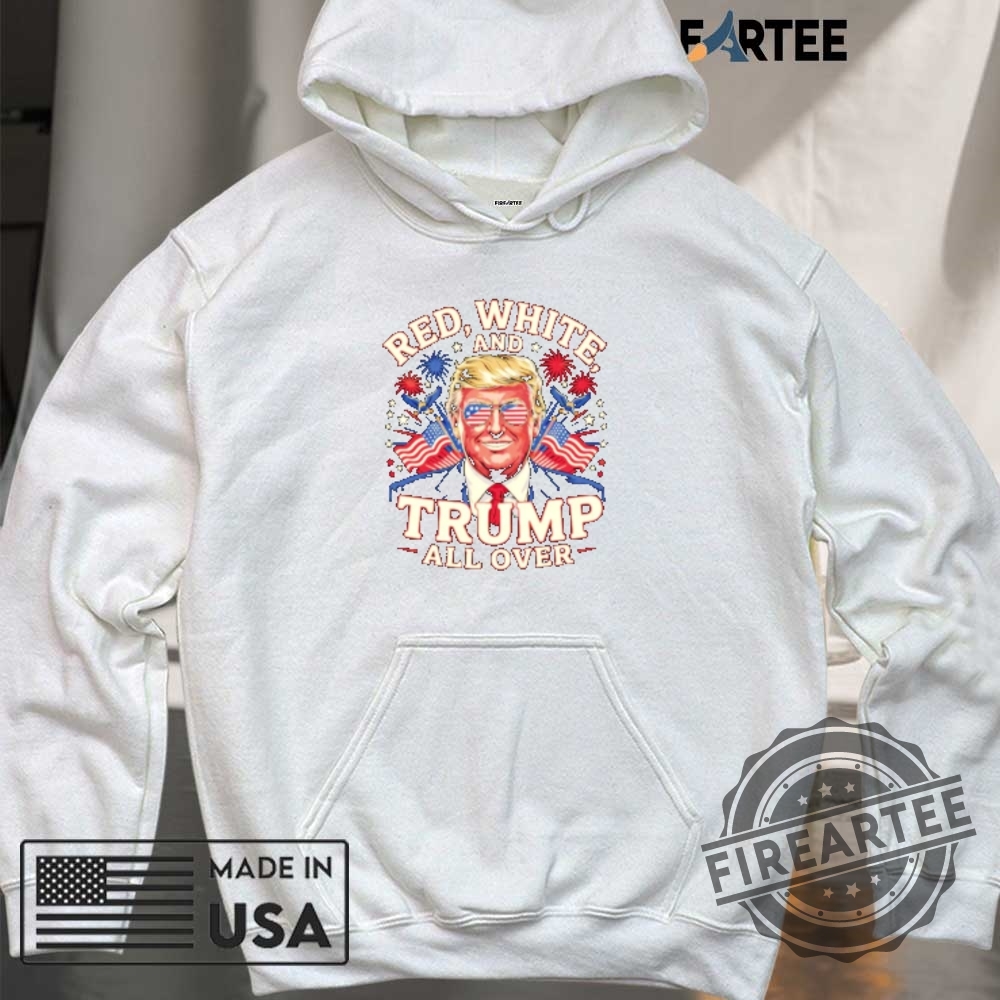 Red White And Trump All Over Caricature Shirt 6 Red white and Trump all over caricature shirt