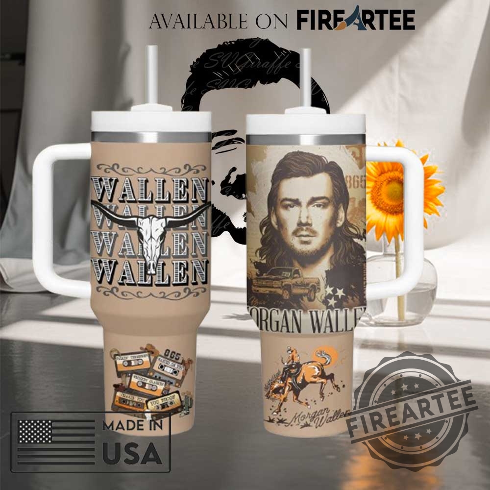 "Top Morgan Wallen and Beyoncé Country Music Tumblers for Fans" 2 Morgan Wallen Country Music Tumbler With Handle Western Cowboy Retro Travel Mug